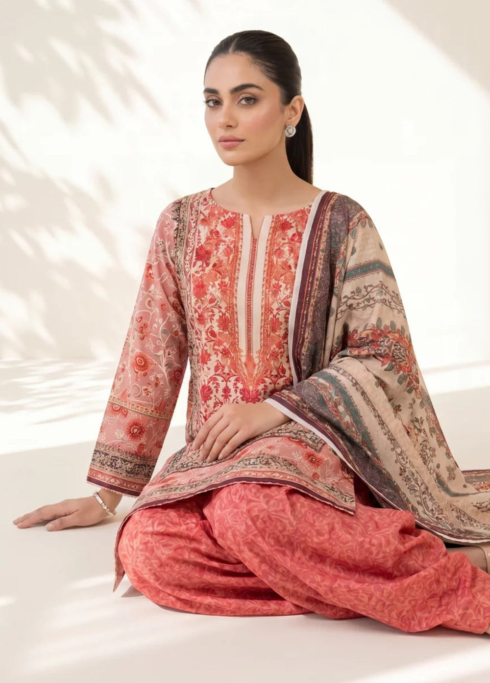 Salitex Women Unstitched Printed Lawn 3 Piece Suit SUNS8IN1105 Casual Collection
