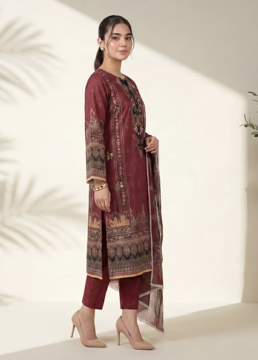 Salitex Women Unstitched Printed Lawn 3 Piece Suit SUNS8IN1101 Casual Collection