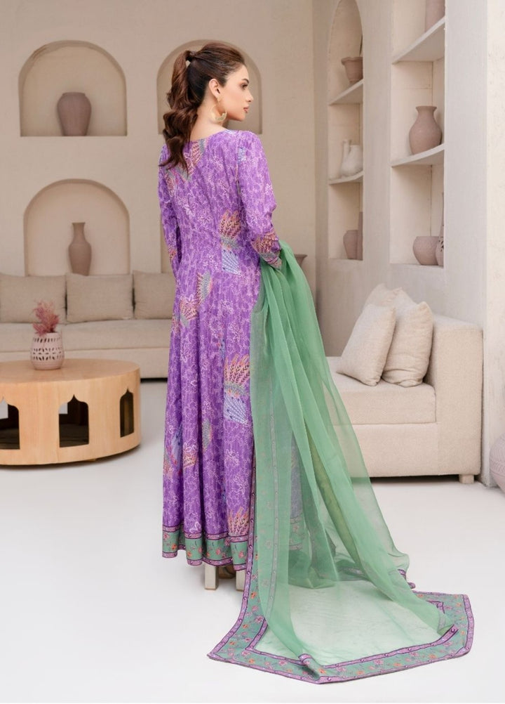 Irtiqa by Anayra Amal Unstitched Printed Raw Silk 3 Piece Suit Jazmin Casual Collection
