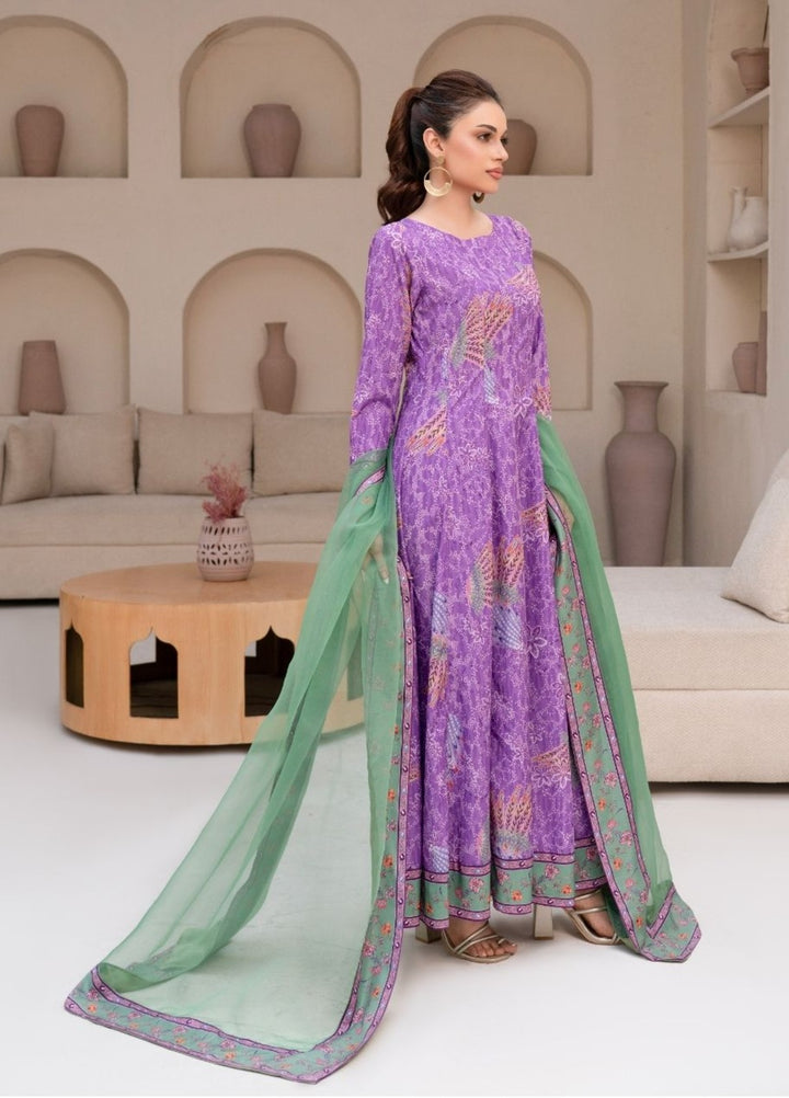 Irtiqa by Anayra Amal Unstitched Printed Raw Silk 3 Piece Suit Jazmin Casual Collection