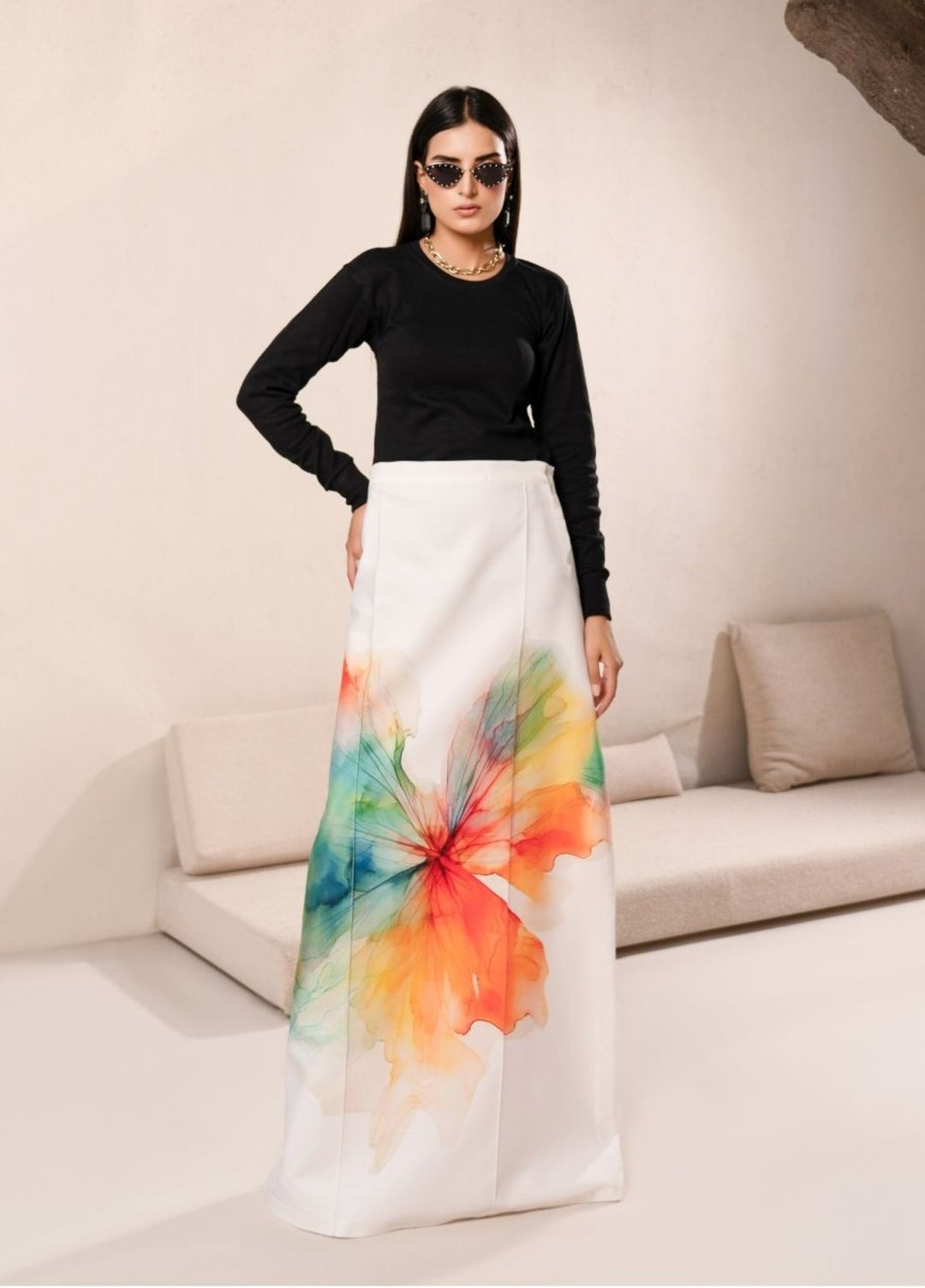 Irtiqa by Anayra Amal Unstitched Printed Raw Silk 1 Piece Suit Khakaa Casual Collection