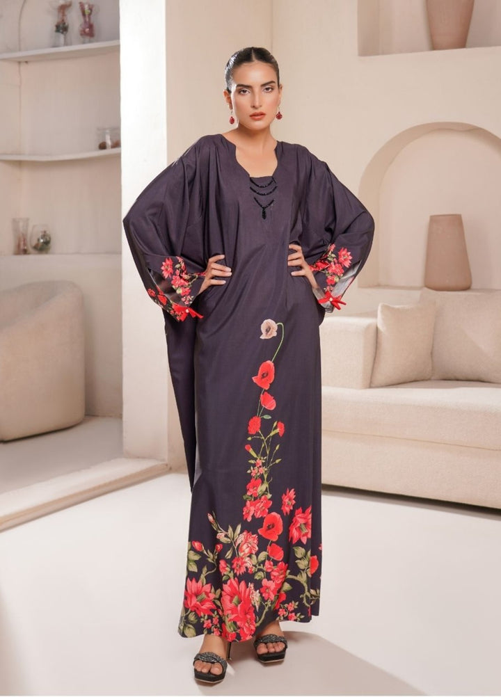 Irtiqa by Anayra Amal Unstitched Printed Raw Silk 1 Piece Suit Crimson Casual Collection