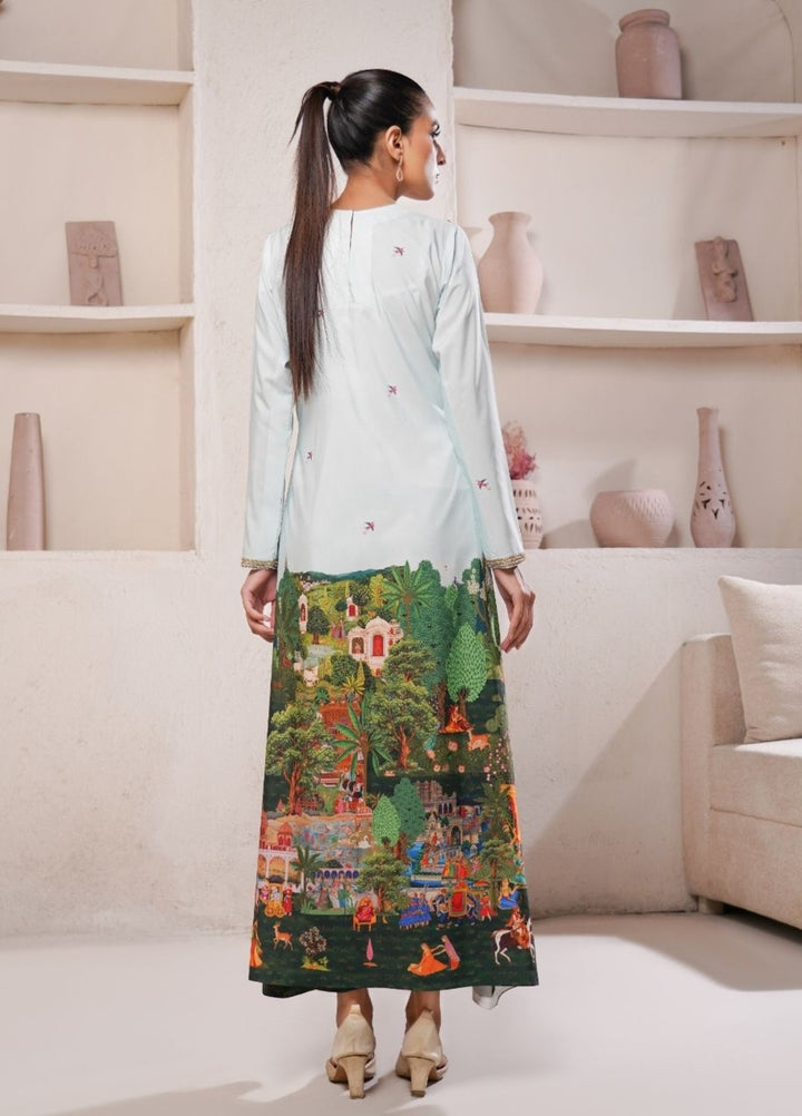 Irtiqa by Anayra Amal Unstitched Printed Raw Silk 1 Piece Suit Taana Baana Casual Collection