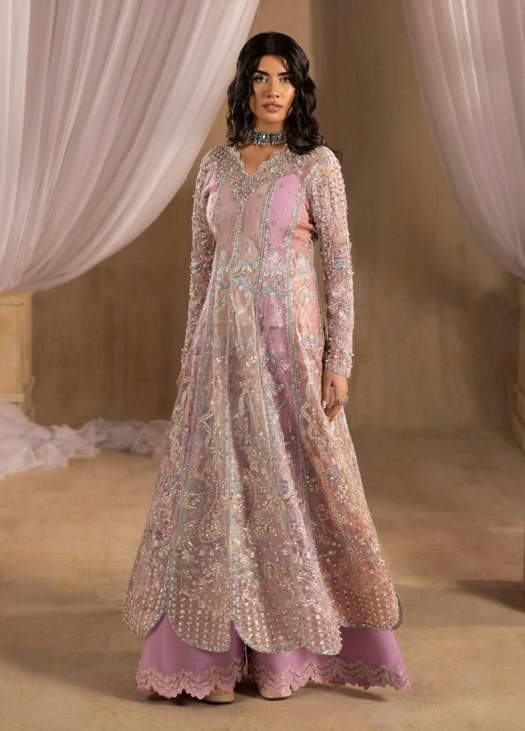 Tehwaar by Anayra Amal Unstitched Embroidered Organza 3 Piece Suit Ayra Wedding Collection