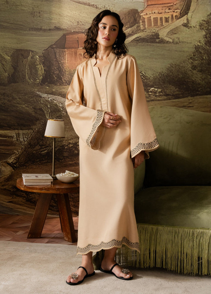 The Art by Yards RTW Embroidered Karandi 2 Piece Suit Serica Casual Collection