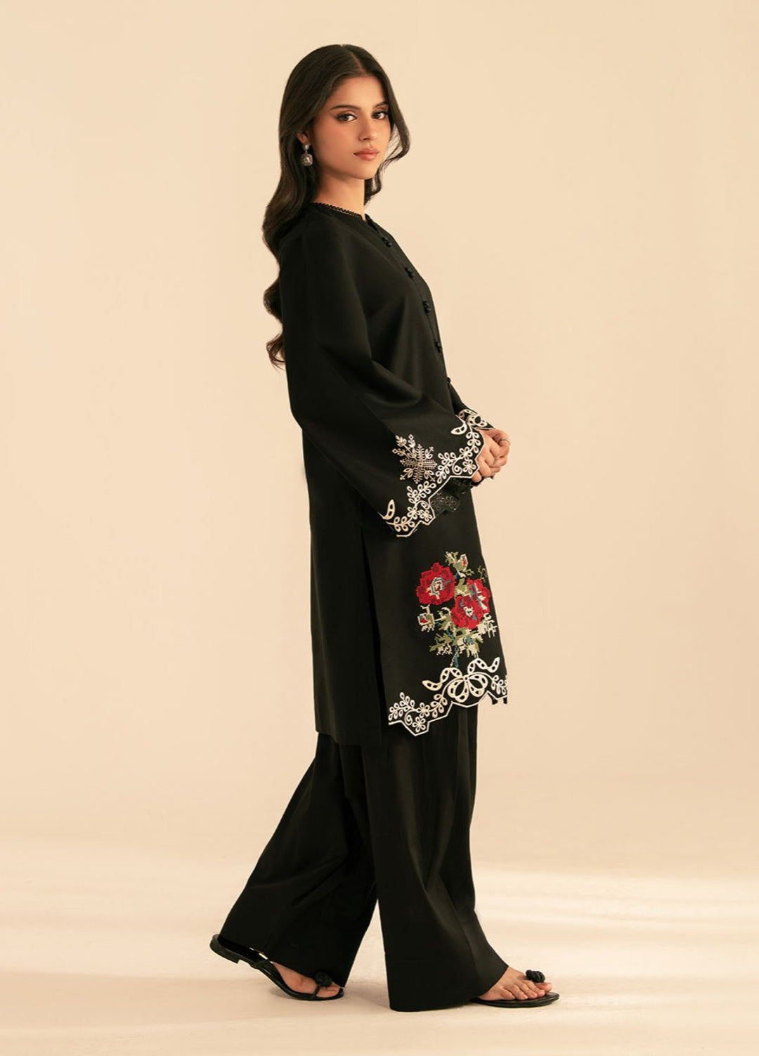 The Art by Yards RTW Embroidered Cotton 2 Piece Suit Stellar Casual Collection