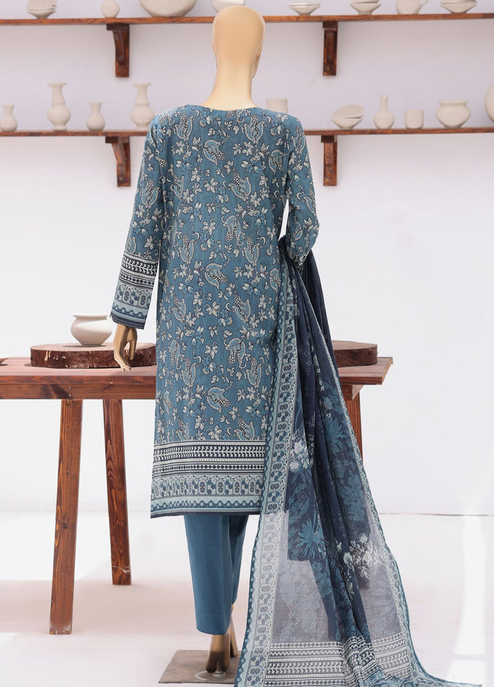 Platinum Jaipuri by HZ Textiles Unstitched Printed Lawn 3 Piece Suit PJB - 3233 Casual Collection