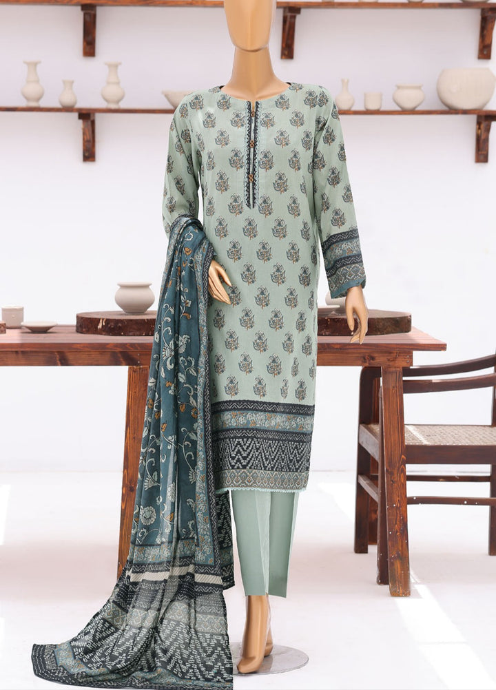 Platinum Jaipuri by HZ Textiles Unstitched Printed Lawn 3 Piece Suit PJB - 3235 Casual Collection