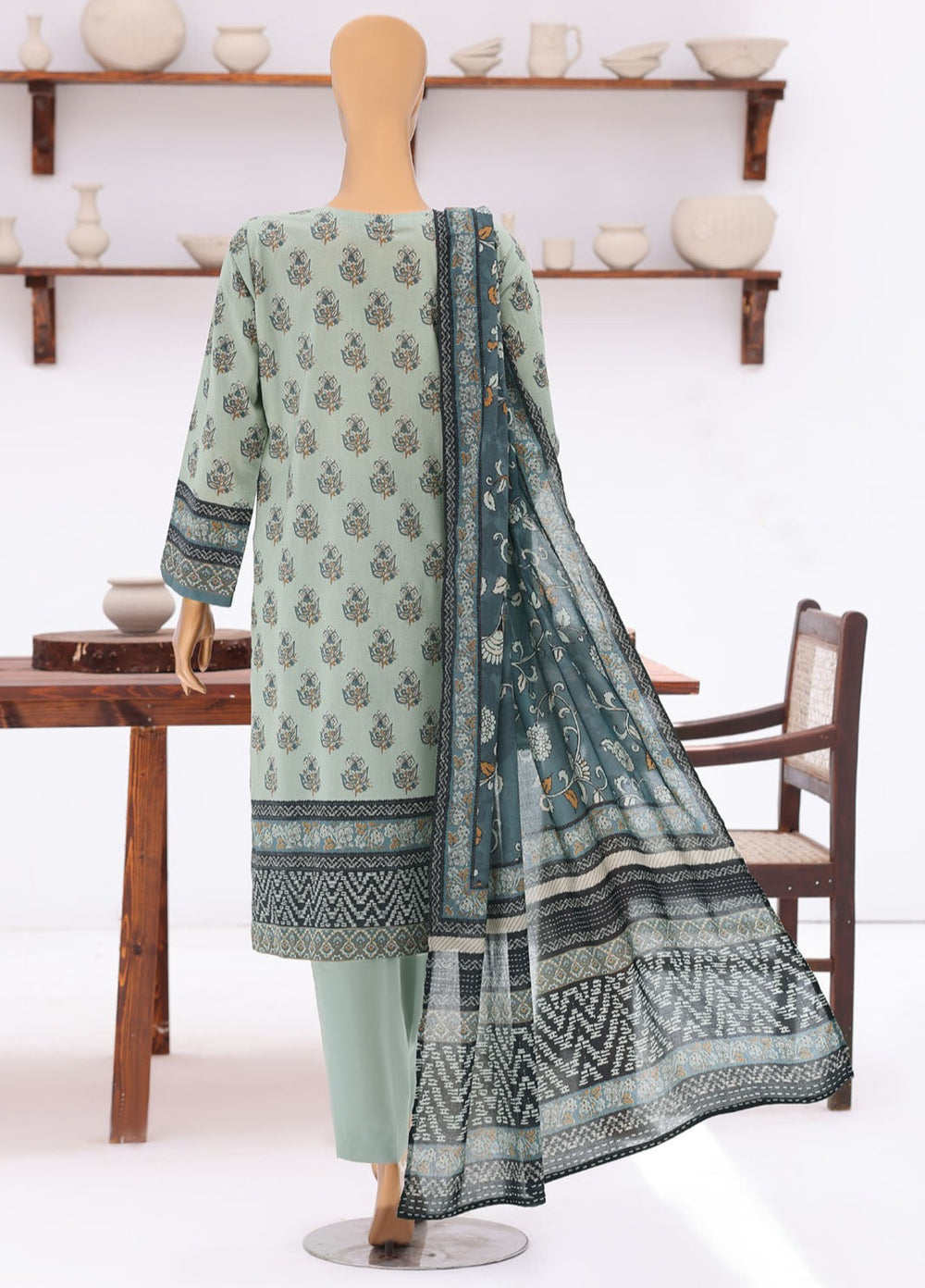 Platinum Jaipuri by HZ Textiles Unstitched Printed Lawn 3 Piece Suit PJB - 3235 Casual Collection