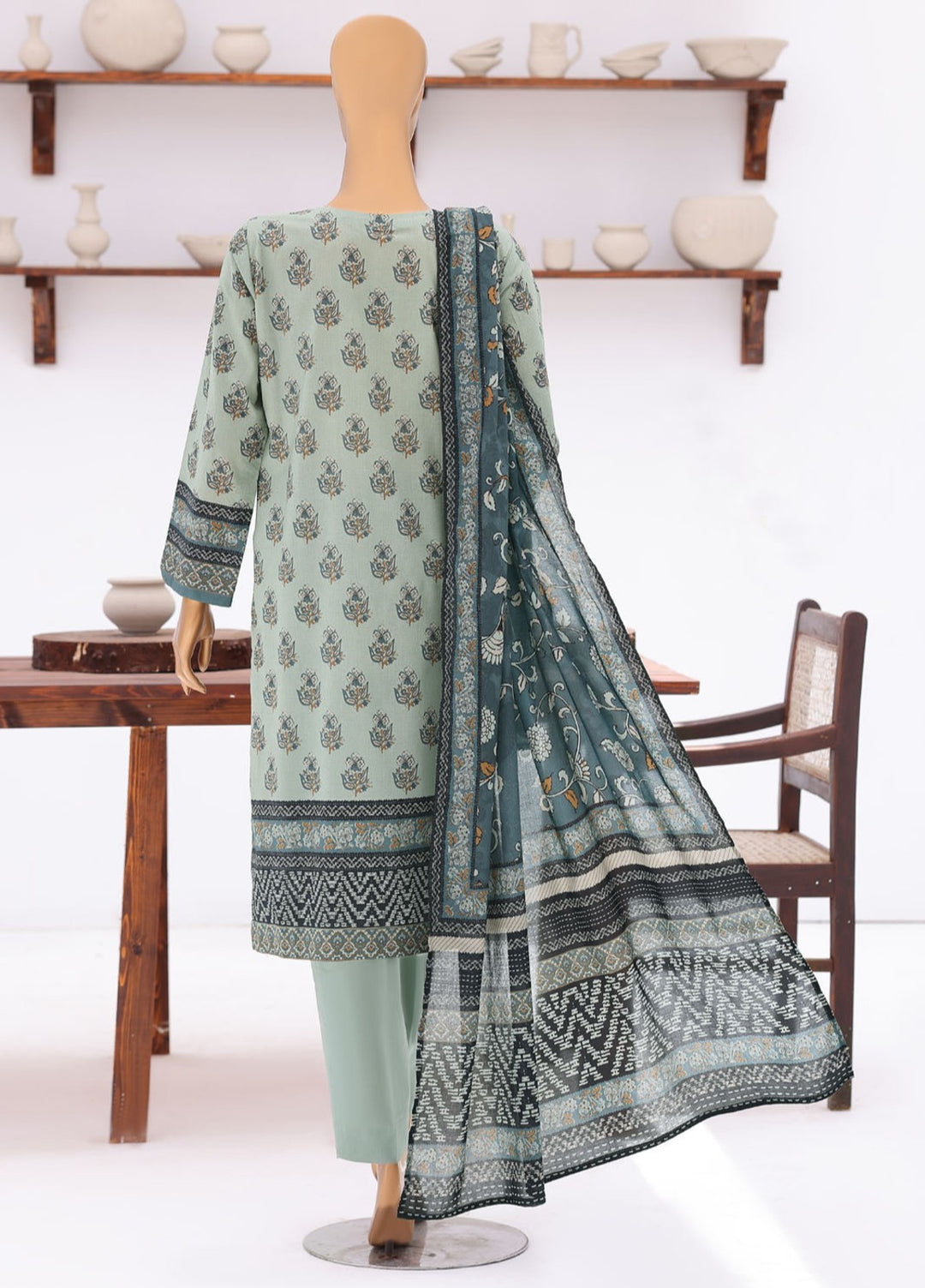 Platinum Jaipuri by HZ Textiles Unstitched Printed Lawn 3 Piece Suit PJB - 3235 Casual Collection