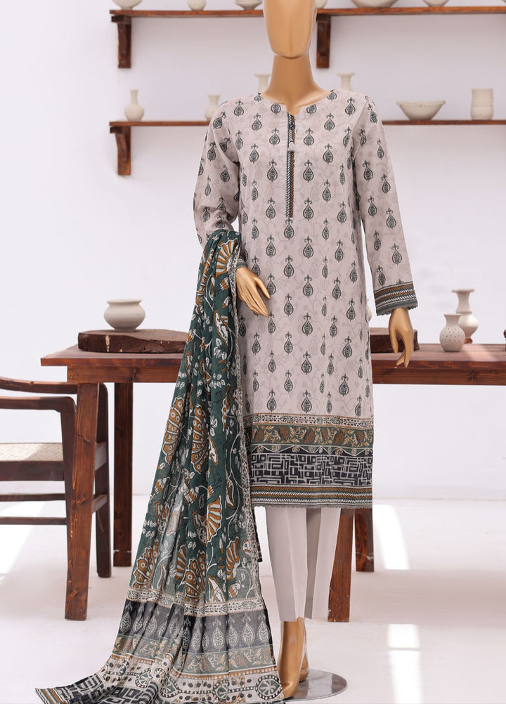 Platinum Jaipuri by HZ Textiles Unstitched Printed Lawn 3 Piece Suit PJB - 3236 Casual Collection
