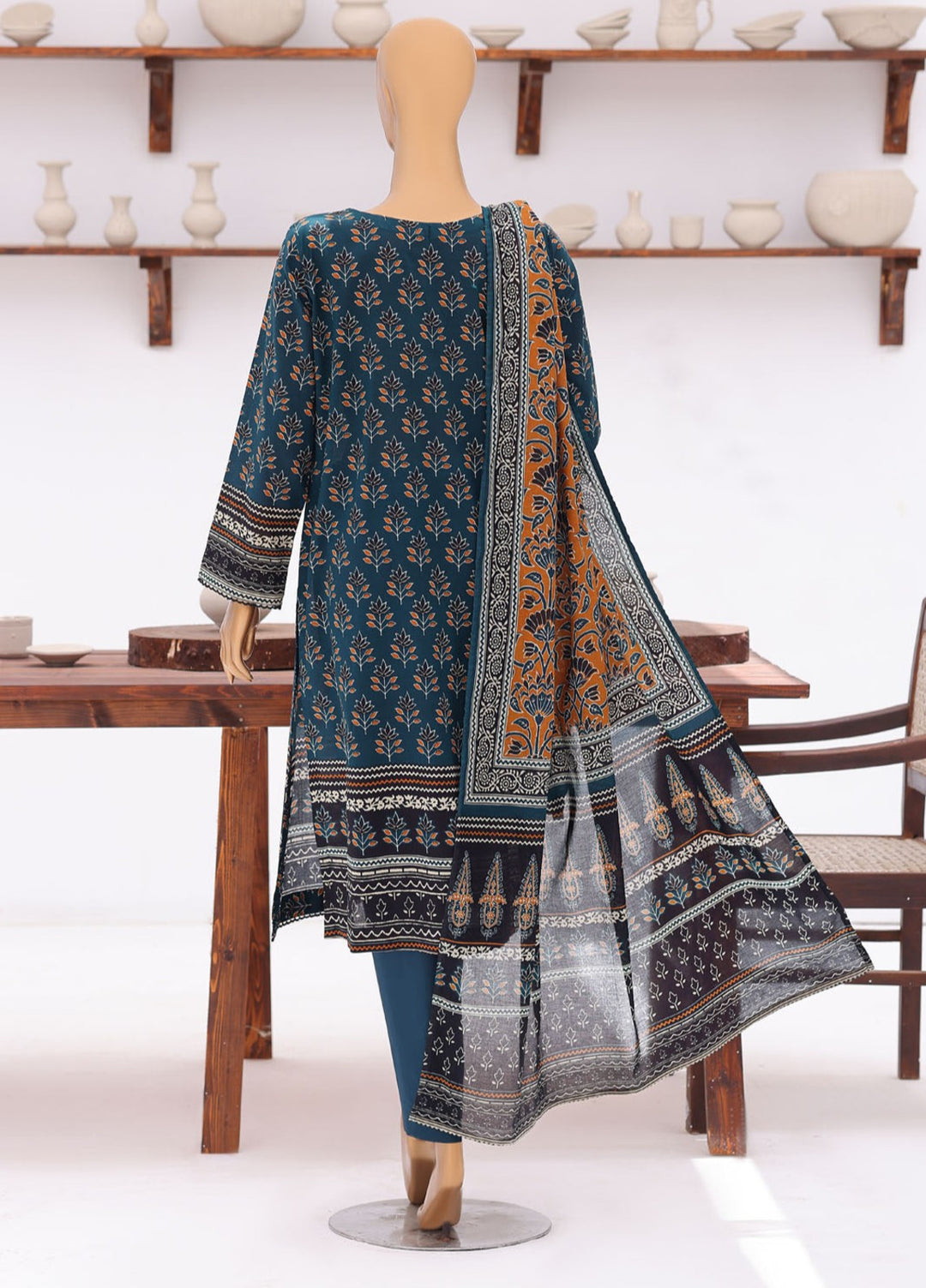 Platinum Jaipuri by HZ Textiles Unstitched Printed Lawn 3 Piece Suit PJB - 3239 Casual Collection
