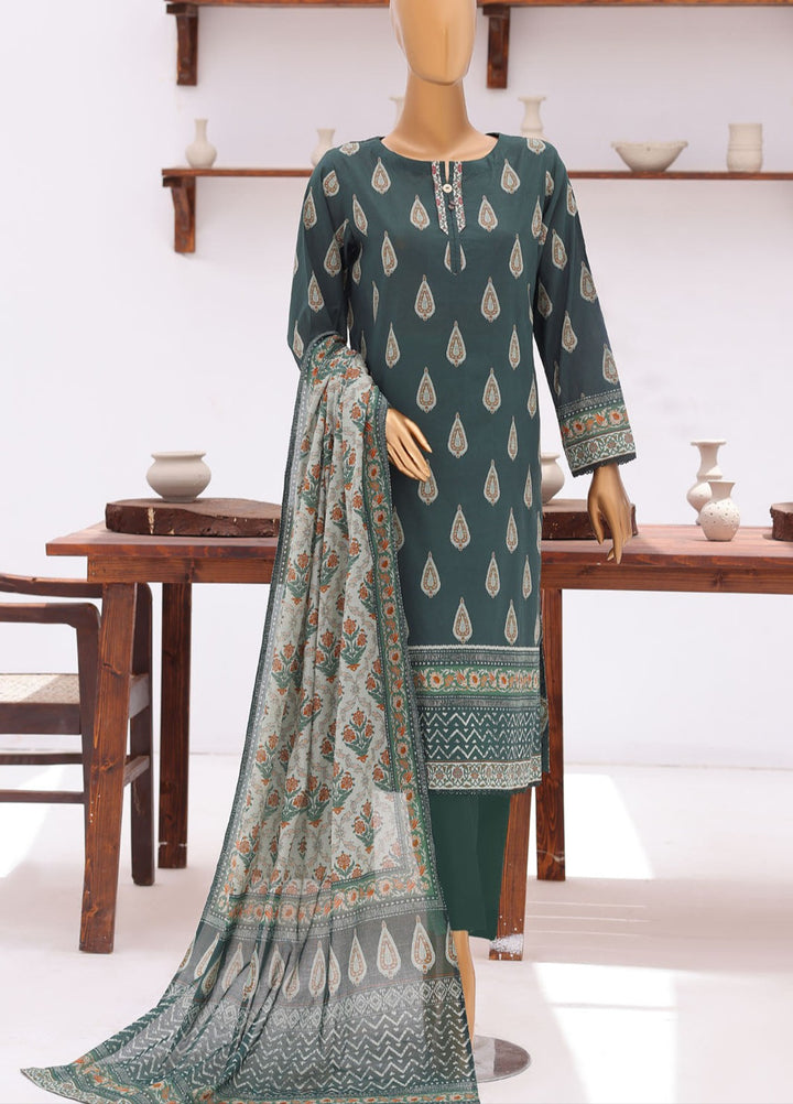 Platinum Jaipuri by HZ Textiles Unstitched Printed Lawn 3 Piece Suit PJB - 3248 Casual Collection