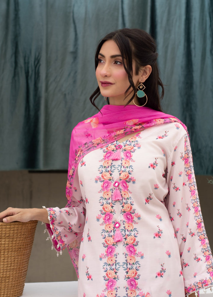 Syra's Atelier Women RTW Printed Lawn 3 Piece Suit Gul Rang Farshi Festive Collection