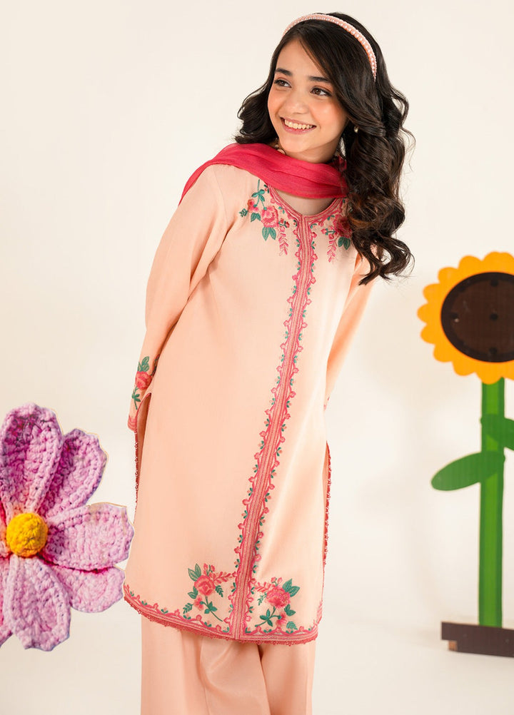 Bloomie by Panache Apparel Girls RTW Embroidered Lawn 3 Piece Suit Tintsy Festive Collection