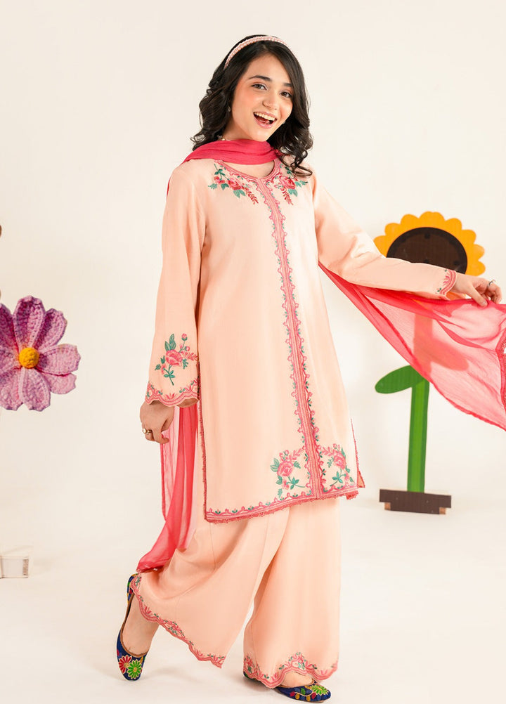 Bloomie by Panache Apparel Girls RTW Embroidered Lawn 3 Piece Suit Tintsy Festive Collection