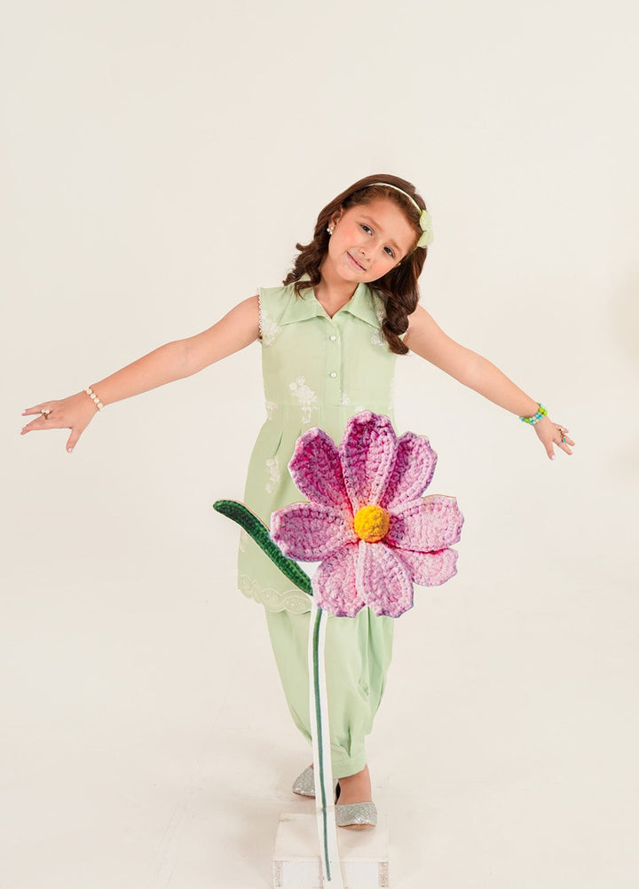Bloomie by Panache Apparel Girls RTW Embroidered Lawn 2 Piece Suit Doodloo Festive Collection