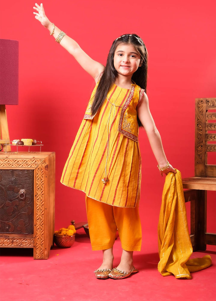 Mid Summer by Senorita Kids RTW Solids Cotton 3 Piece Suit KBD-03350 Casual Collection
