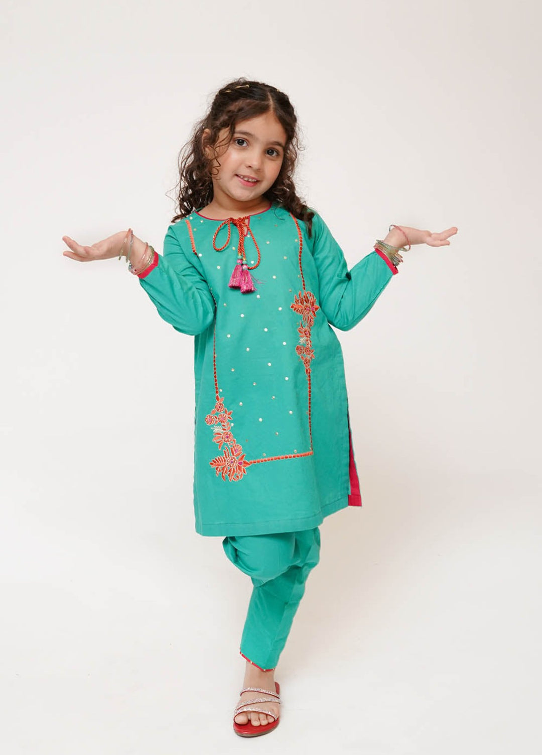 Mid Summer by Senorita Kids RTW Solids Cotton 2 Piece Suit KAC-03431 Casual Collection