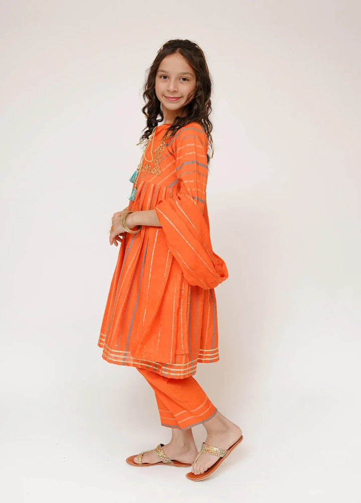 Senorita Girls RTW Solids Acrylic 3 Piece Suit KBD-03499 - Casual Collection