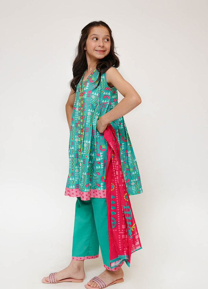 Mid Summer by Senorita Kids RTW Printed Lawn Cotton 3 Piece Suit KAD-03506 Casual Collection