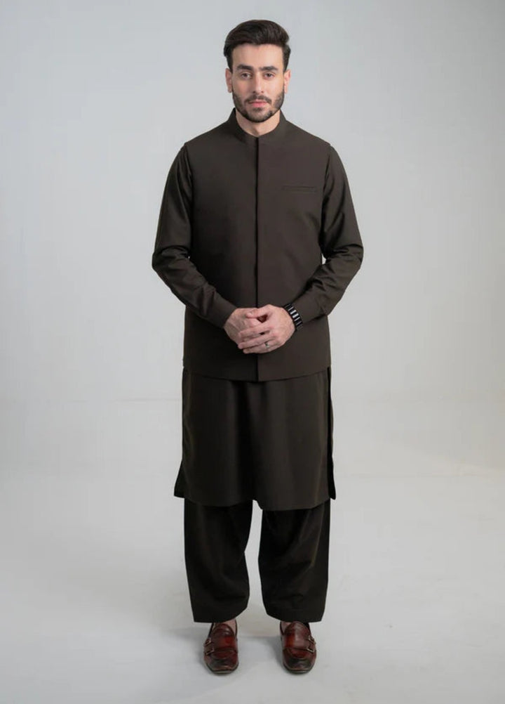 Abro by Buraq Mens RTW Solids Wash N Wear 3 Piece Suit Rangrez Casual Collection