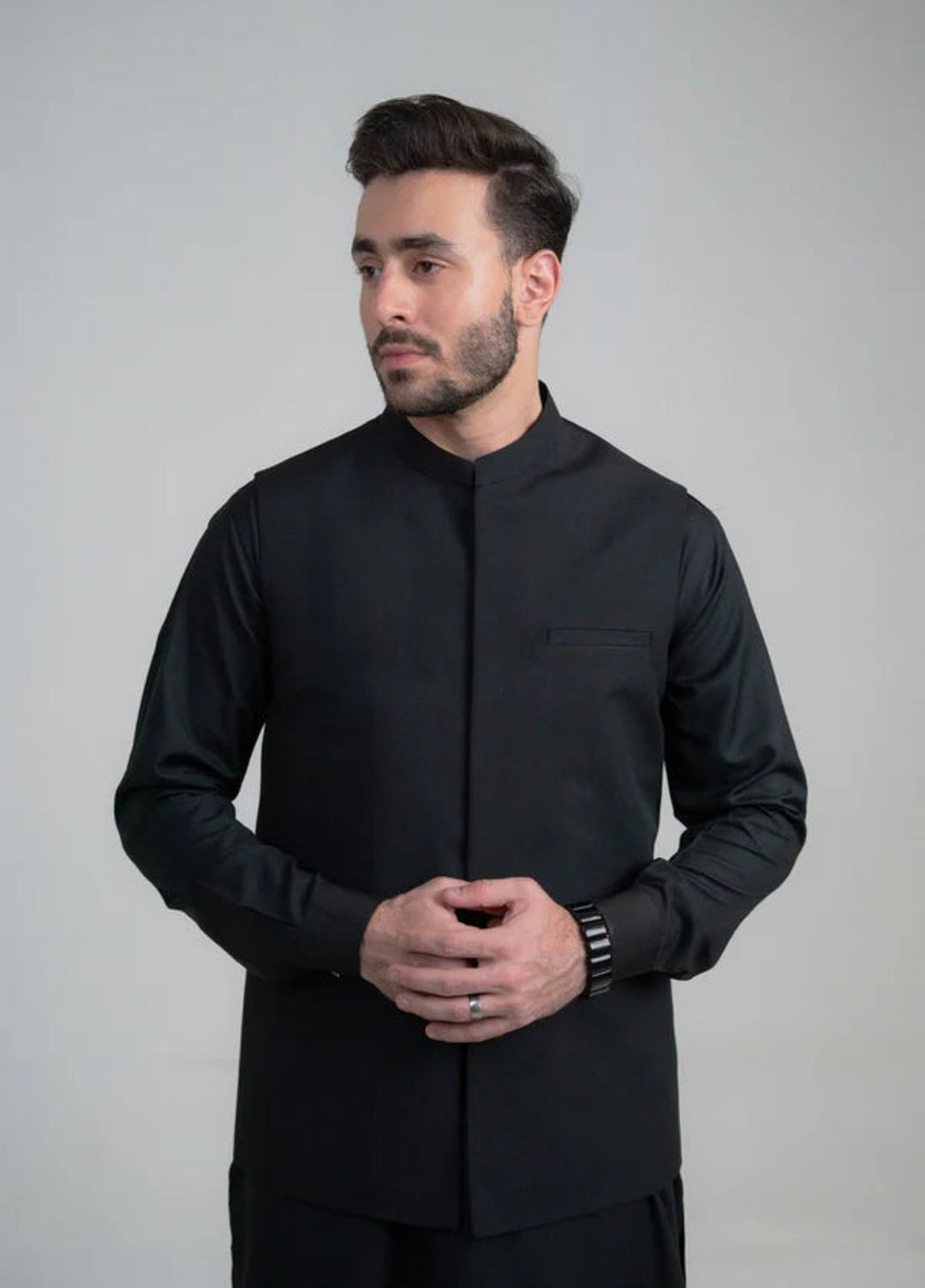 Abro by Buraq Mens RTW Solids Wash N Wear 3 Piece Suit Gulnaar Casual Collection