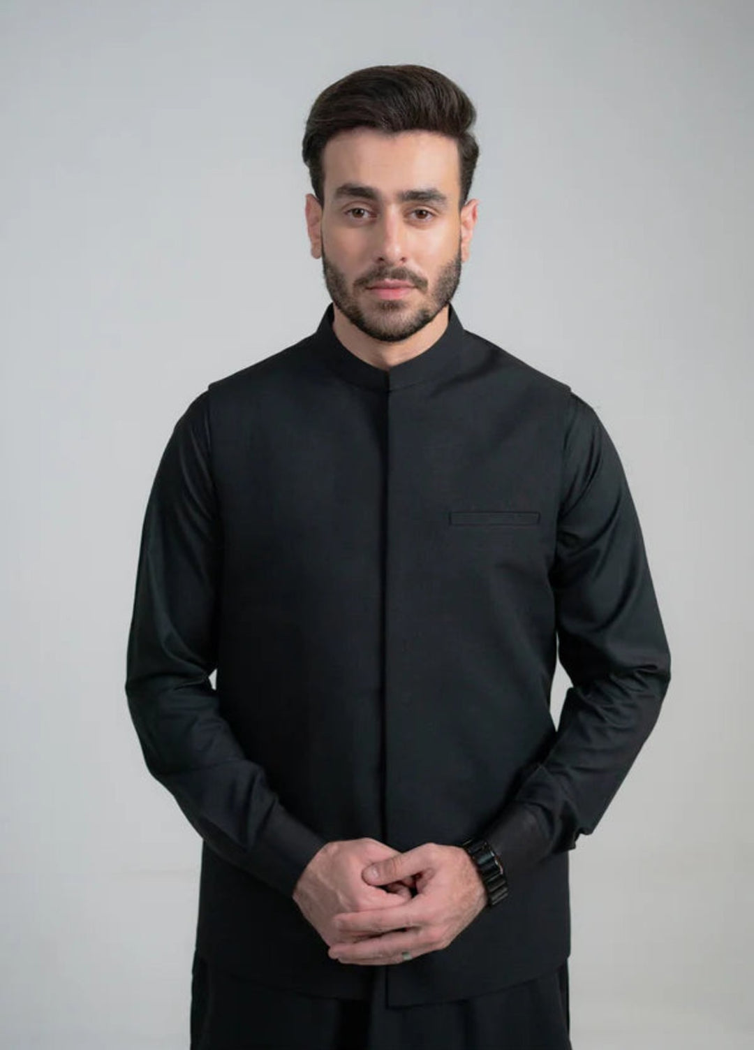 Abro by Buraq Mens RTW Solids Wash N Wear 3 Piece Suit Gulnaar Casual Collection