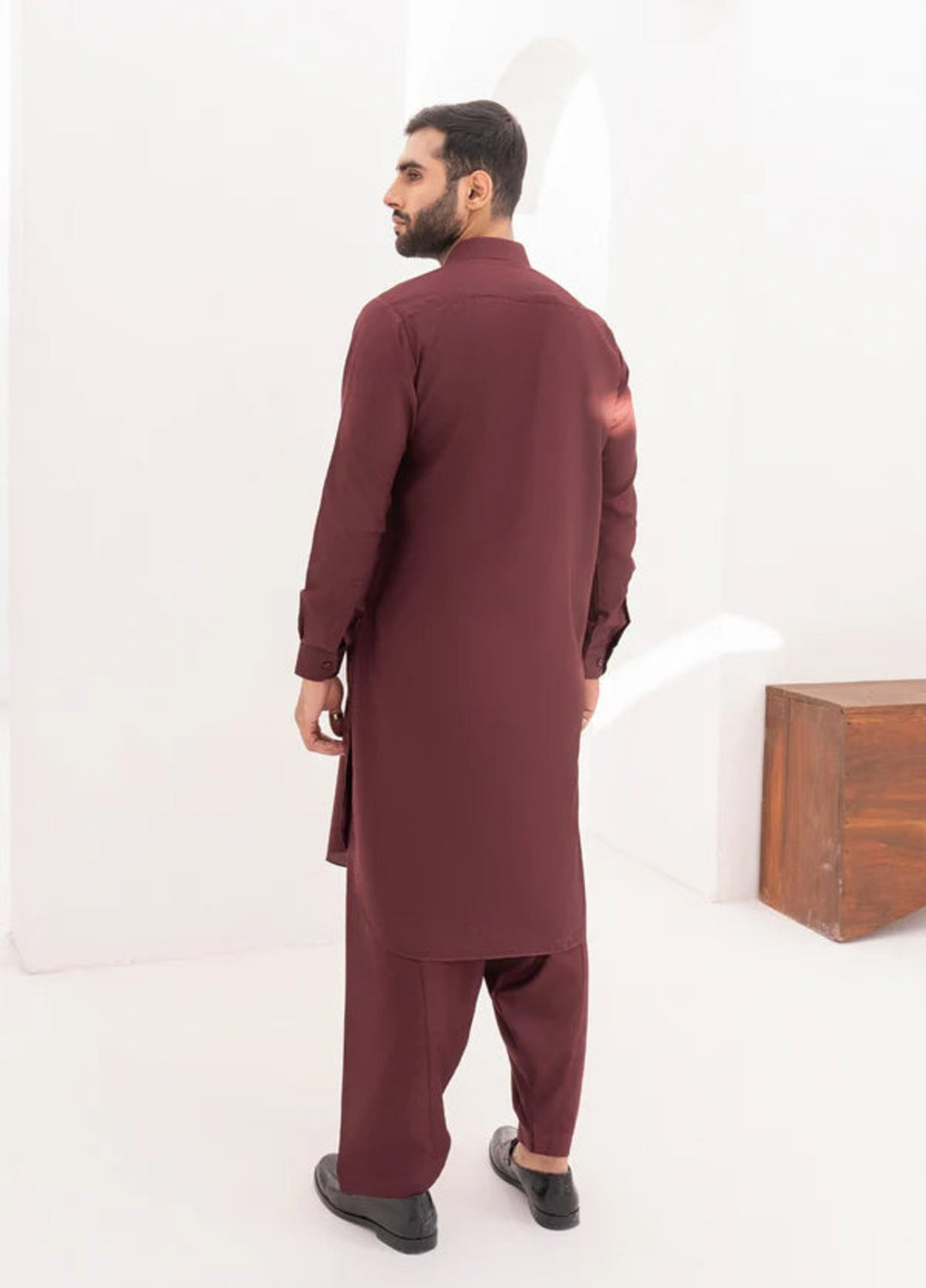 Farmanrawa by Buraq Mens RTW Embroidered Wash N Wear 2 Piece Suit Bazil Casual Collection