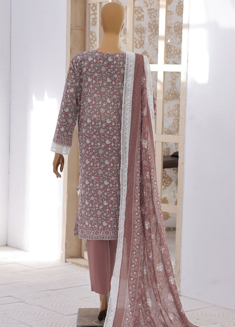 Nakshkari by HZ Textiles Unstitched Embroidered Lawn 3 Piece Suit NEC-1219 Casual Collection