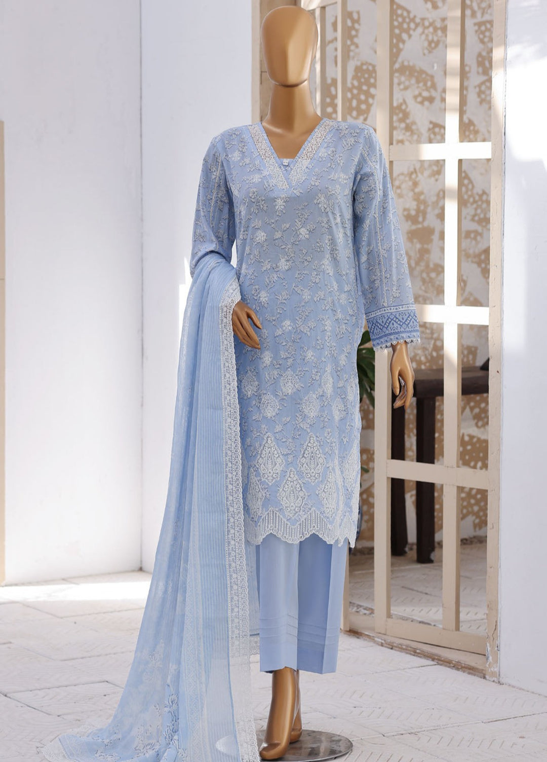 Nakshkari by HZ Textiles Unstitched Embroidered Lawn 3 Piece Suit NEC-1218 Casual Collection