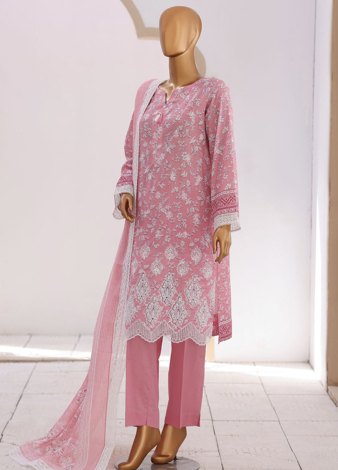 Nakshkari by HZ Textiles Unstitched Embroidered Lawn 3 Piece Suit NEC-1217 Casual Collection