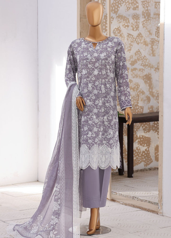 Nakshkari by HZ Textiles Unstitched Embroidered Lawn 3 Piece Suit NEC-1216 Casual Collection