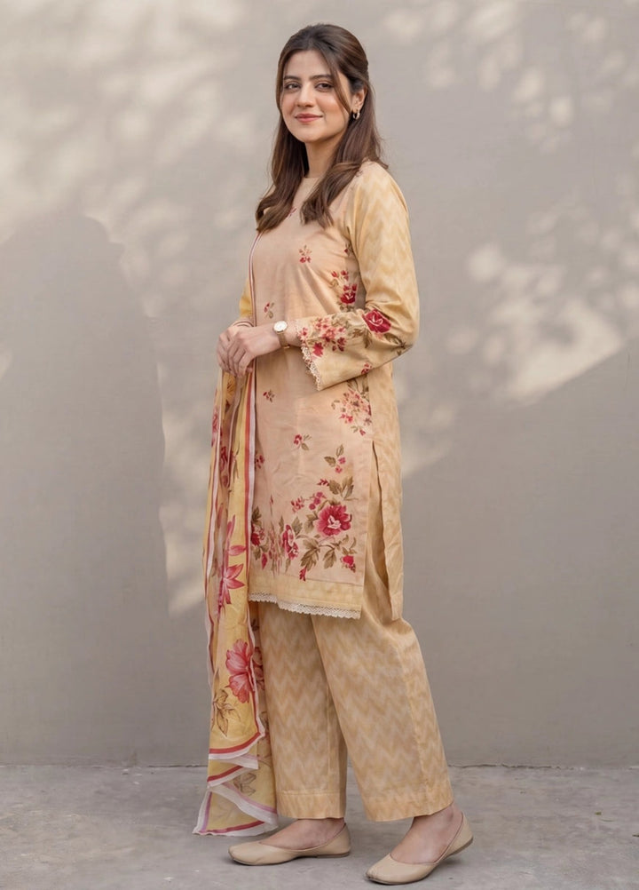 Salitex Women Unstitched Printed Lawn 3 Piece Suit SUNS8ASI522 Casual Collection