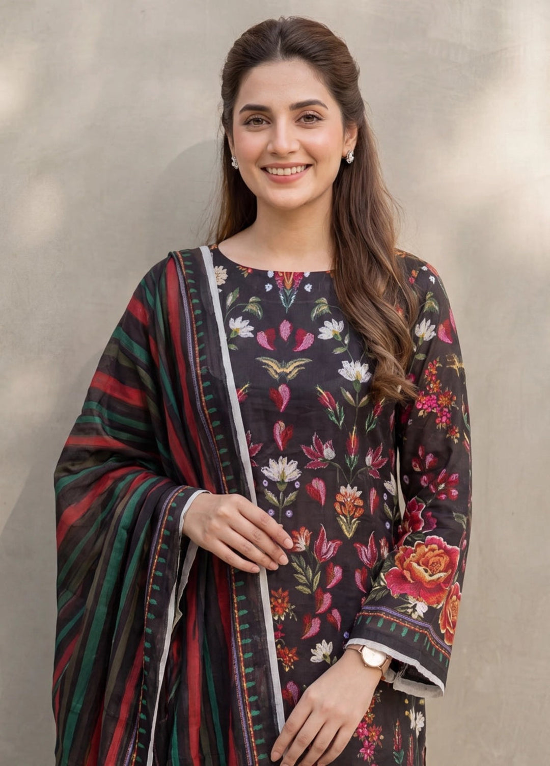 Salitex Women Unstitched Printed Lawn 3 Piece Suit SUNS8ASI527 Casual Collection