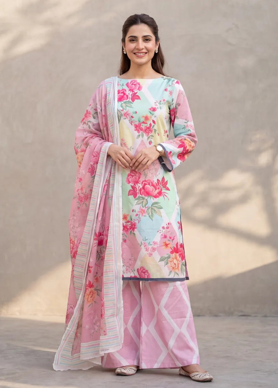 Salitex Women Unstitched Printed Lawn 3 Piece Suit SUNS8ASI532 Casual Collection