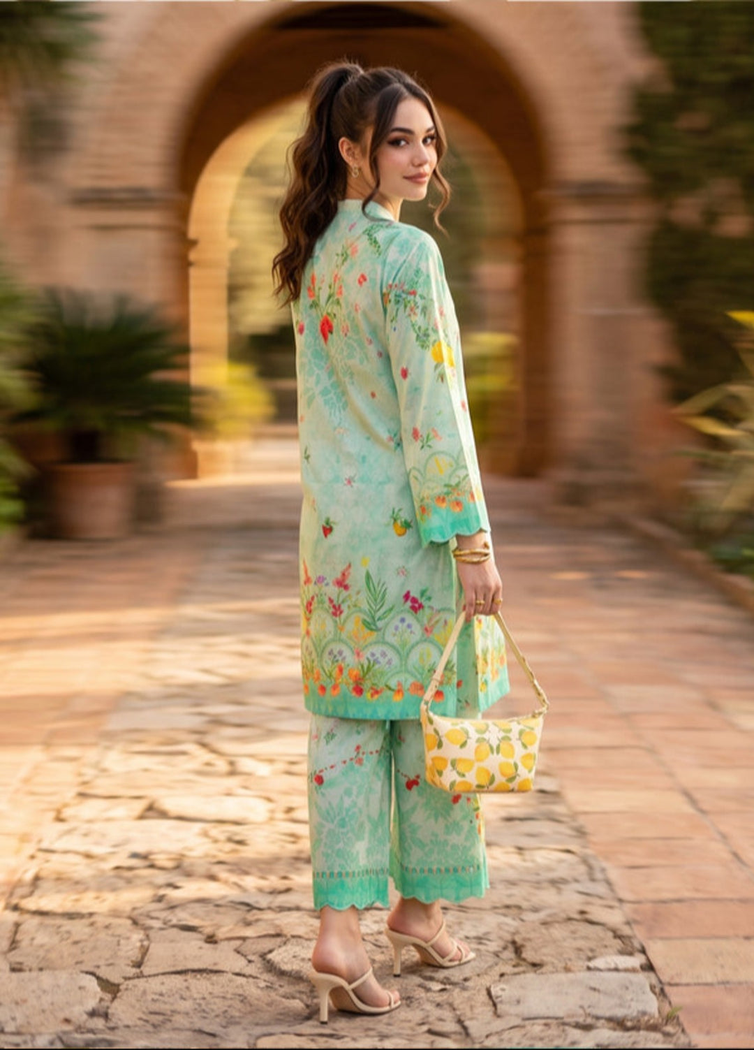 Bella Vacanza by Sahane RTW Printed Poly 2 Piece Suit PY7003 Casual Collection