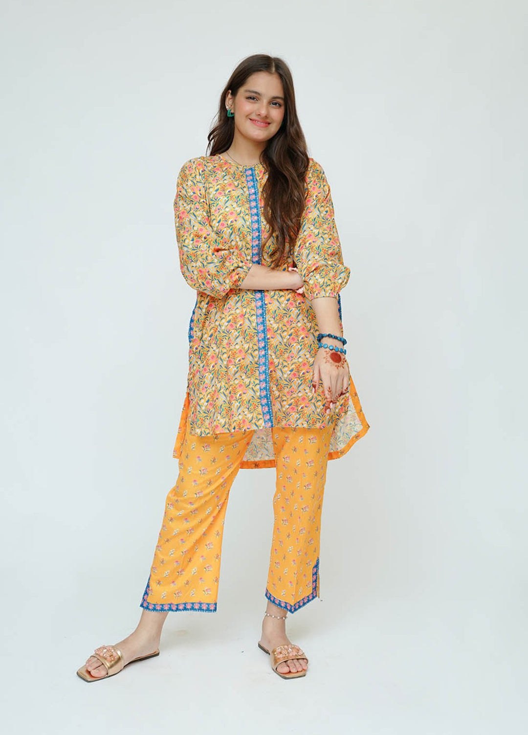 Senorita Girls RTW Printed Lawn 2 Piece Suit GAD-03527 - Festive Collection