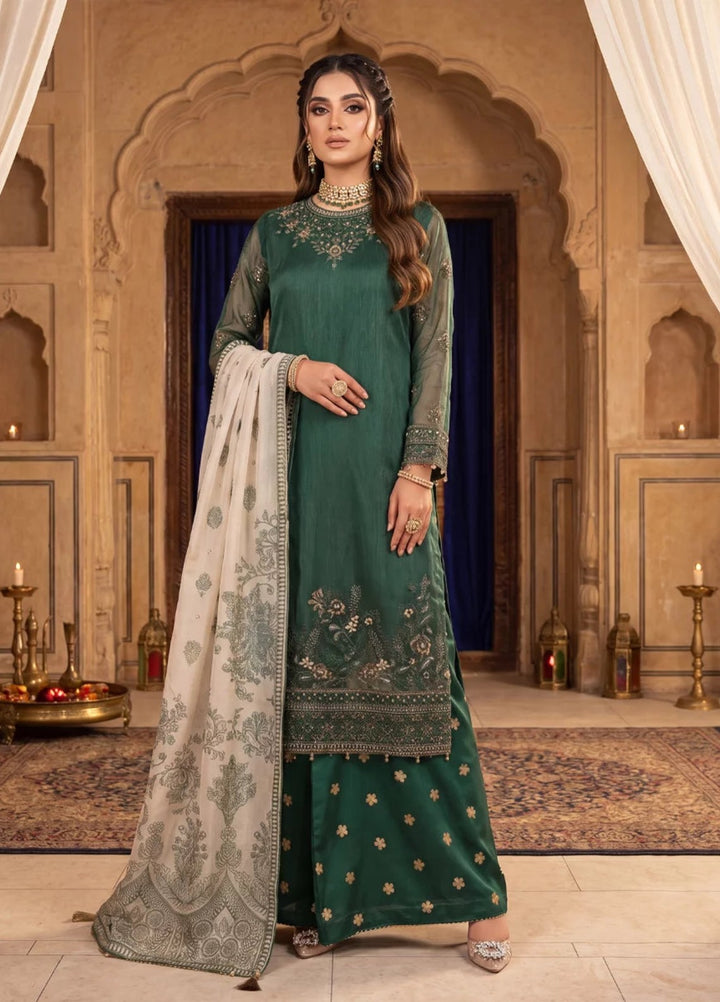 Salitex Women Unstitched Embroidered Khaadi Net 3 Piece Suit SUNS8NO516 Festive Collection