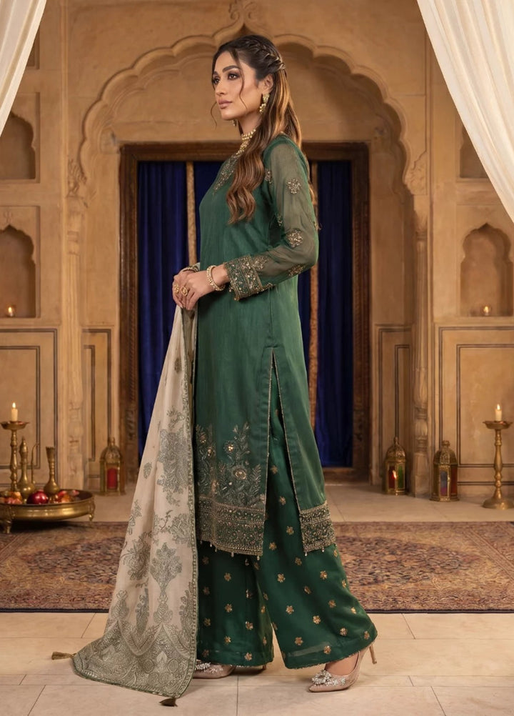 Salitex Women Unstitched Embroidered Khaadi Net 3 Piece Suit SUNS8NO516 Festive Collection