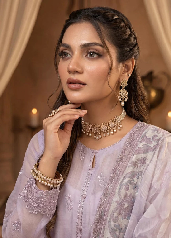 Salitex Women Unstitched Embroidered Khaadi Net 3 Piece Suit SUNS8NO520 Festive Collection