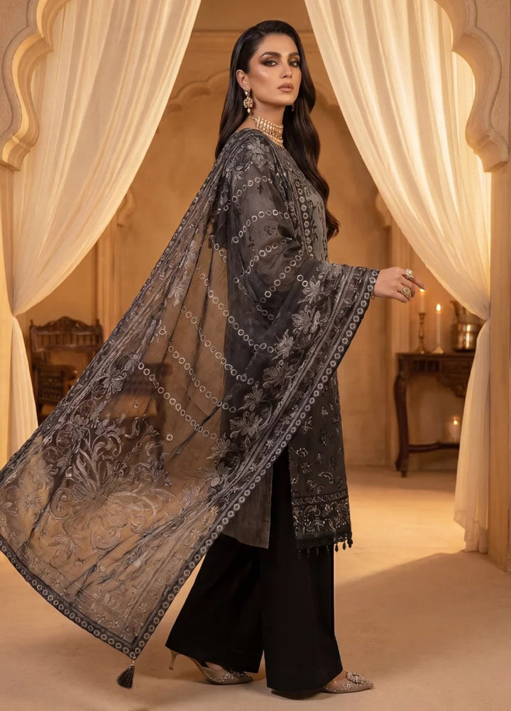 Salitex Women Unstitched Embroidered Khaadi Net 3 Piece Suit SUNS8NO522 Festive Collection