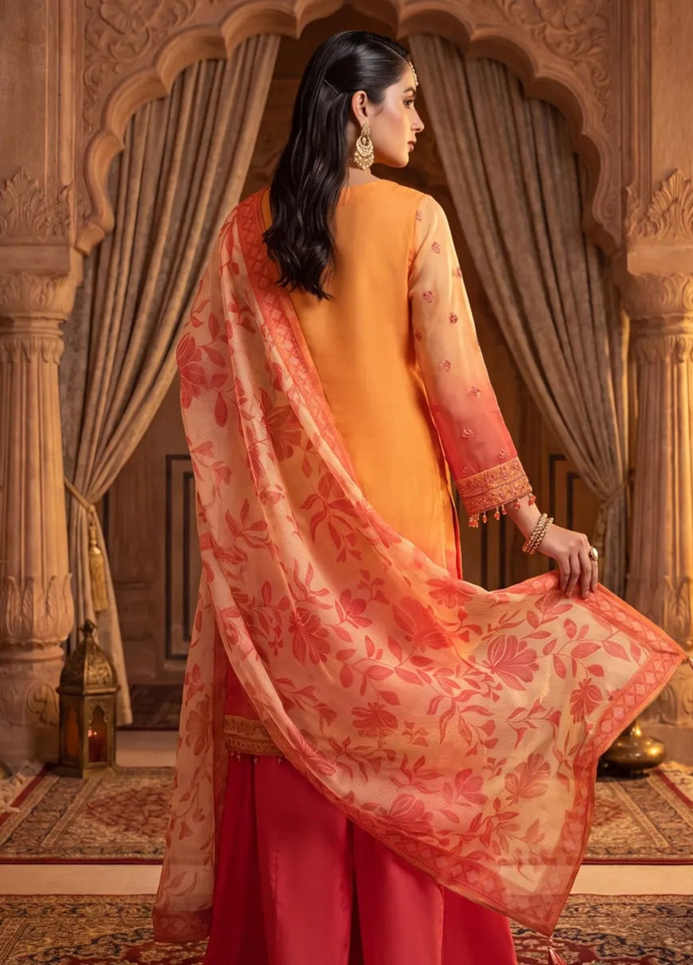 Salitex Women Unstitched Embroidered Khaadi Net 3 Piece Suit SUNS8NO523 Festive Collection