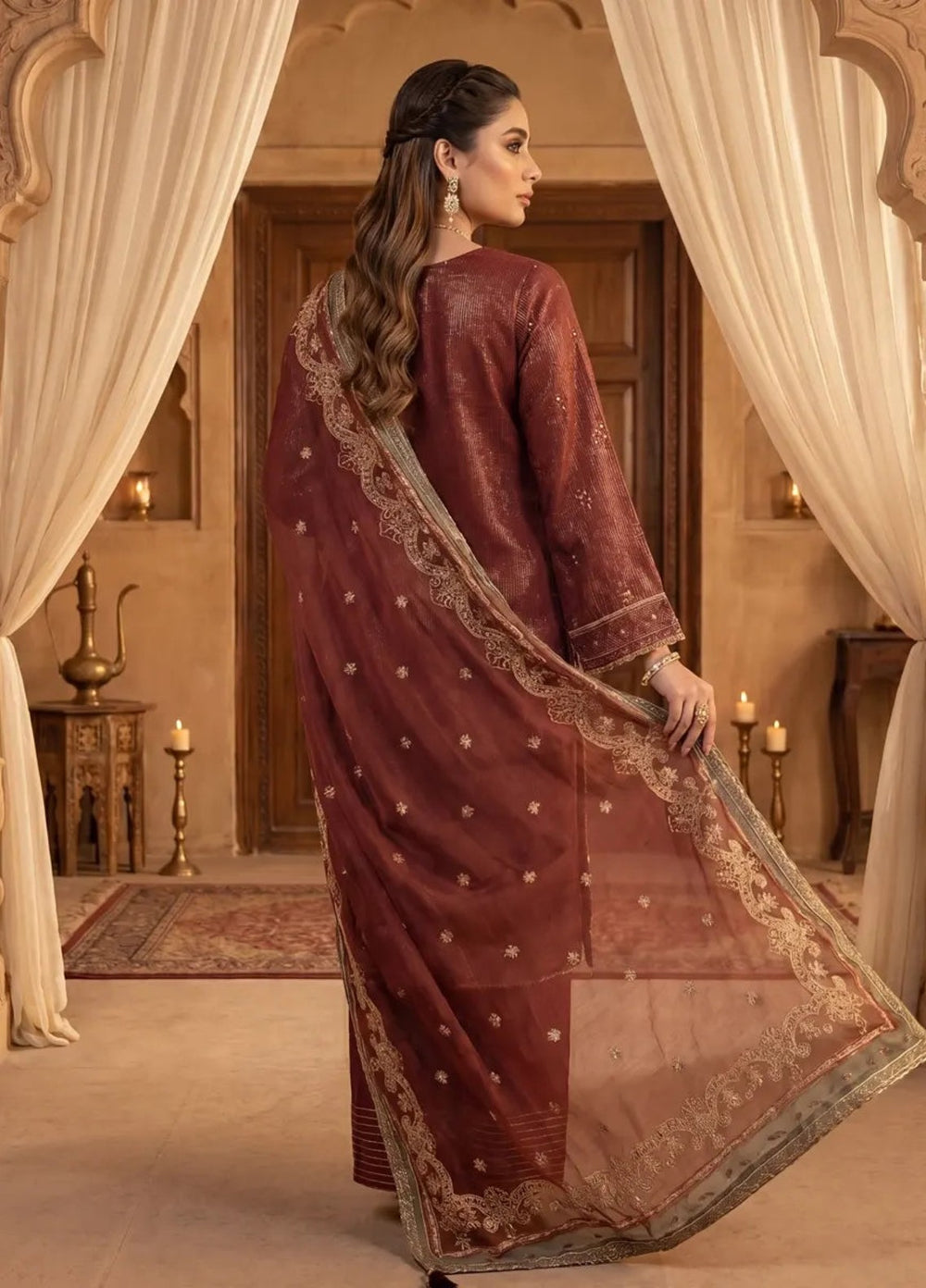 Salitex Women Unstitched Embroidered Cotton Silk 3 Piece Suit SUNS8NO524 Festive Collection