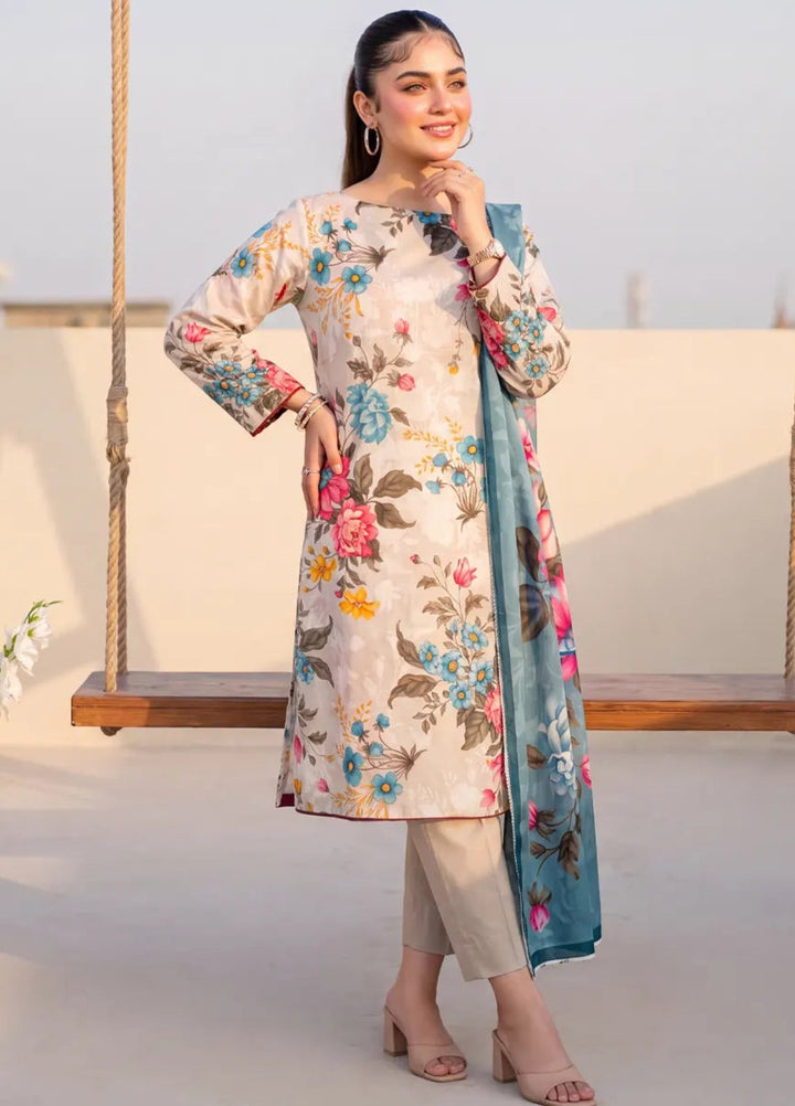 Salitex Women Unstitched Printed Lawn 3 Piece Suit SUNS8IZ213 Casual Collection
