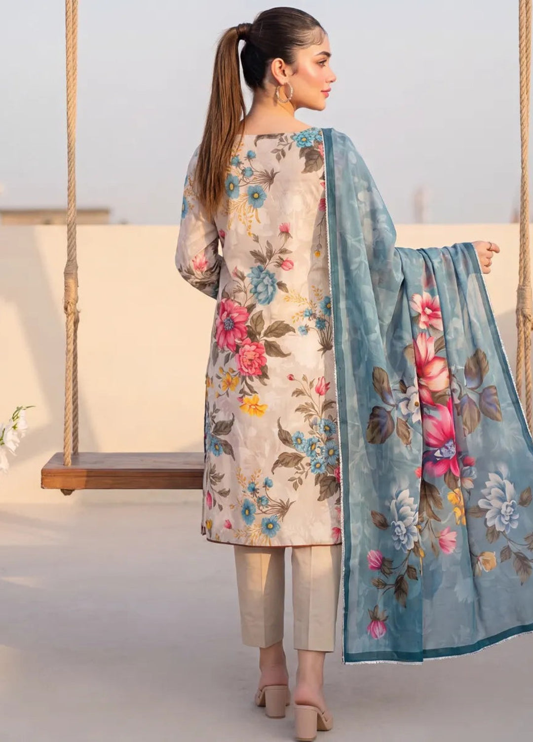 Salitex Women Unstitched Printed Lawn 3 Piece Suit SUNS8IZ213 Casual Collection