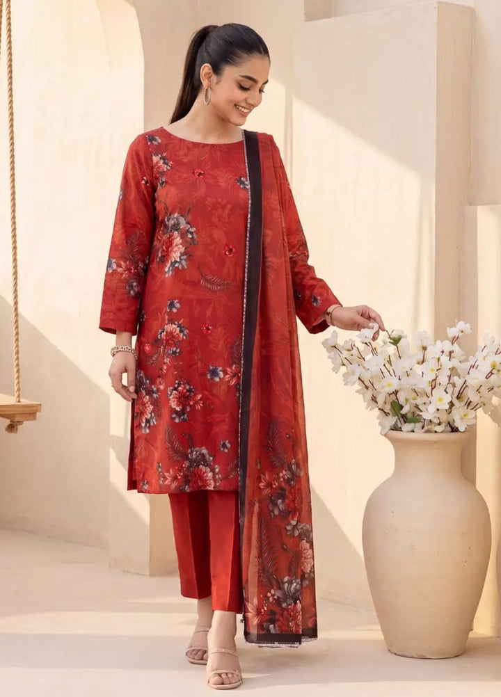 Salitex Women Unstitched Printed Lawn 3 Piece Suit SUNS8IZ214 Casual Collection