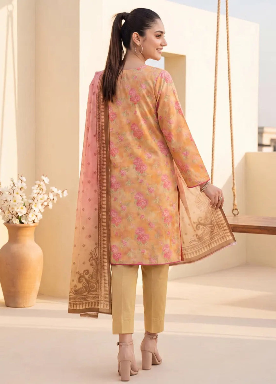 Salitex Women Unstitched Printed Lawn 3 Piece Suit SUNS8IZ222 Casual Collection