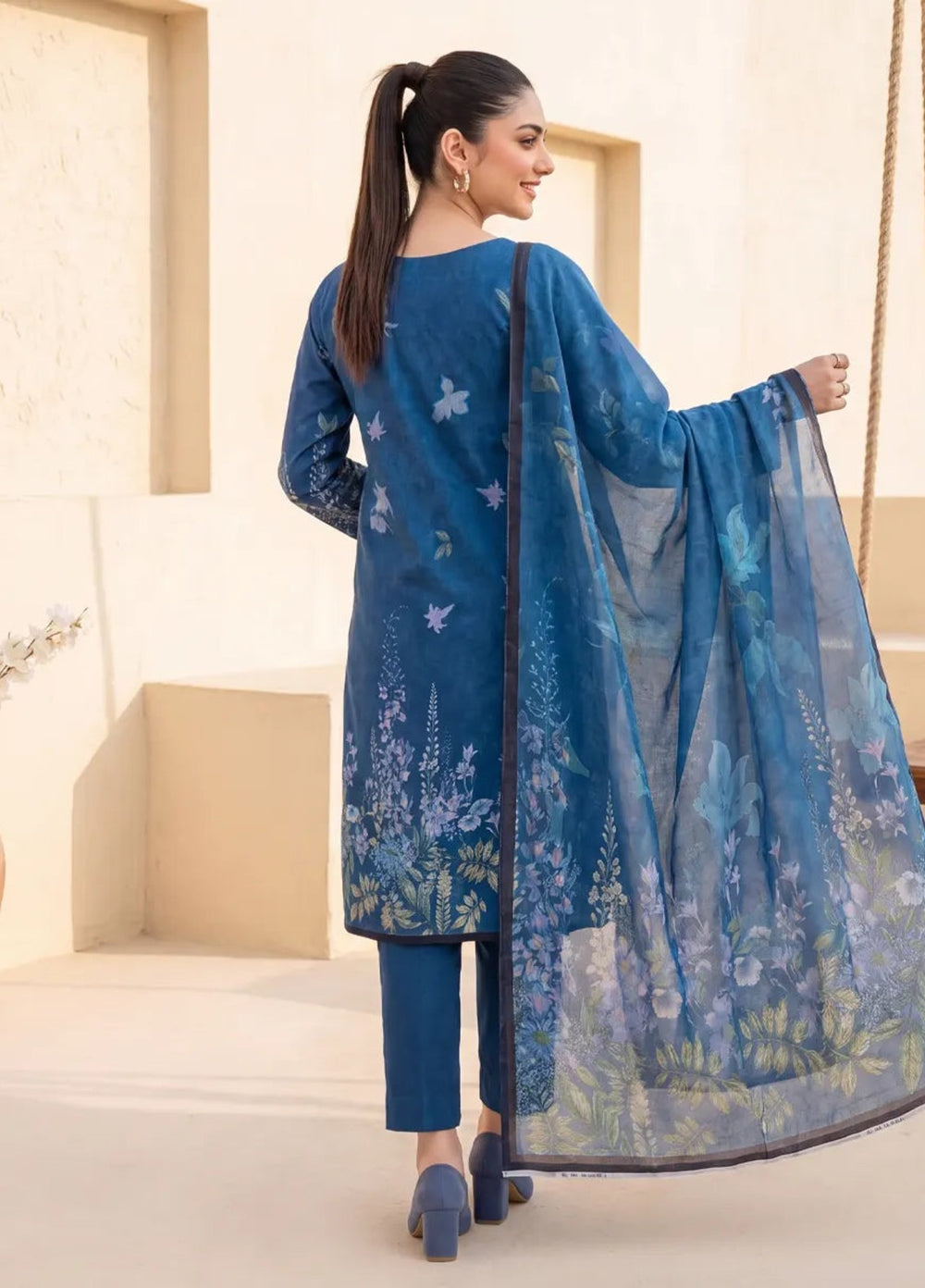 Salitex Women Unstitched Printed Lawn 3 Piece Suit SUNS8IZ207 Casual Collection