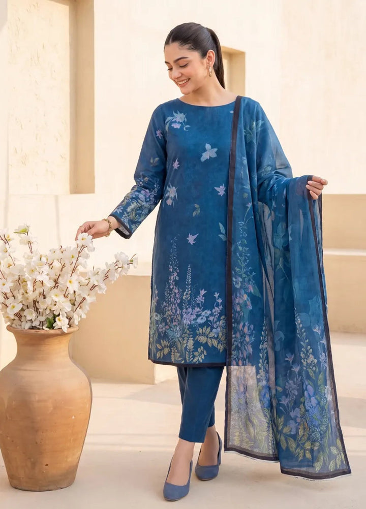 Salitex Women Unstitched Printed Lawn 3 Piece Suit SUNS8IZ207 Casual Collection